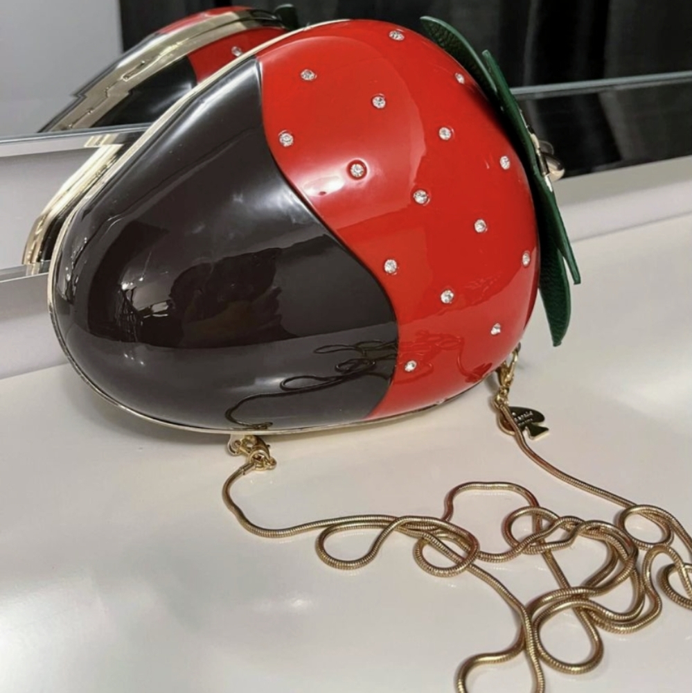 NWOT Kate Spade Creme de la Creme Chocolate Dipped Strawberry Crossbody